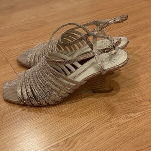 Amalfi Women's Strappy Heels in Silver